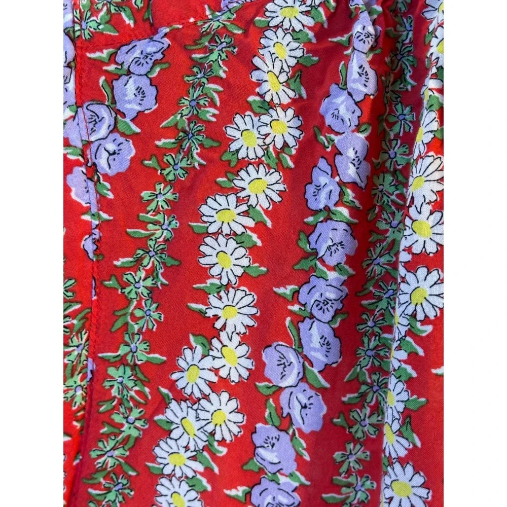 Anthropologie 49 of 52 Conversations Floral Blouse XL Rayon - Picture 3 of 5